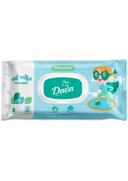 Детские влажные салфетки для мальчиков Dada for Boys, 120 шт